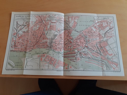 Stadtplan 1890 hamburg - um,