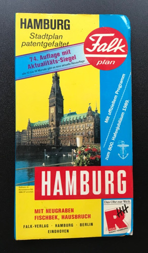 Falk plan hamburg stadtplan - plan,