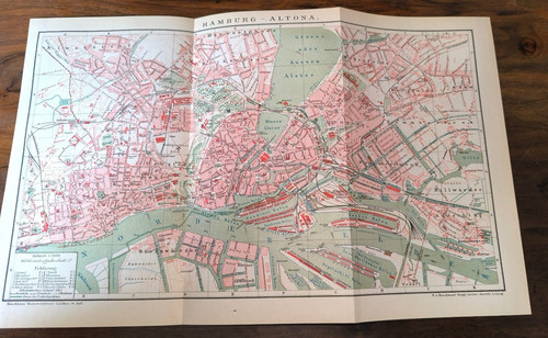 Original histor stadtplan - original!,