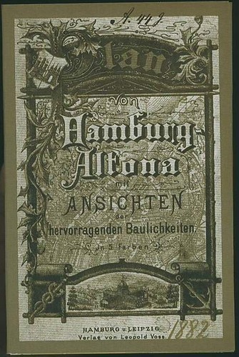 Plan von hamburg altona 1882 - plan,