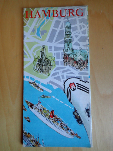 Hamburg stadtplan ca 1969 - -,