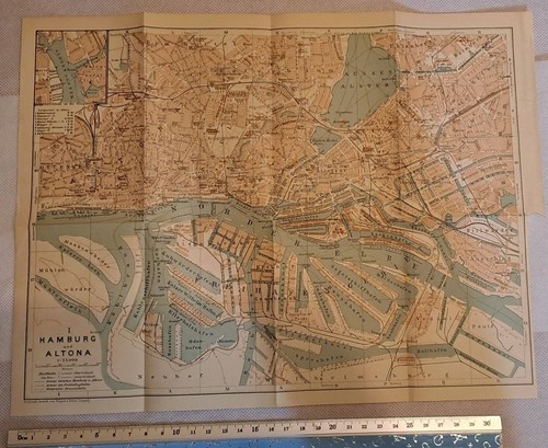 Kleiner alter stadtplan um - kleiner,