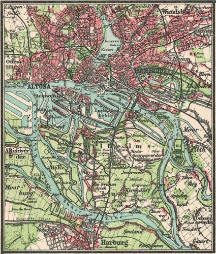 Stadtplan von hamburg - von,