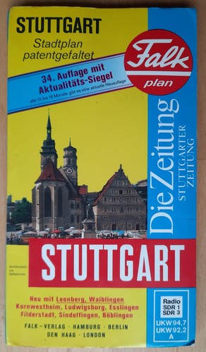 Stadtplan stuttgart falkplan - stuttgart,