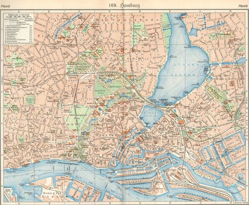 1933 stadtplan hamburg - 1933,