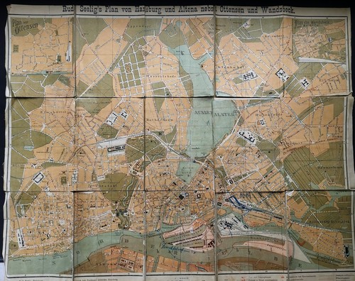 Stadtplan antik hamburg - stadtplan,