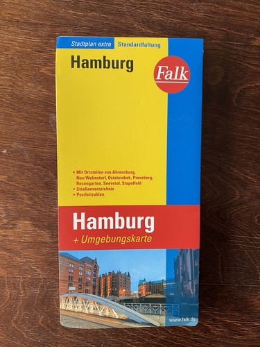 Große hamburg faltkarte - große, +